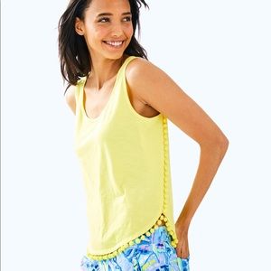 Lilly Pulitzer McKee tank top Pom Pom trim XS